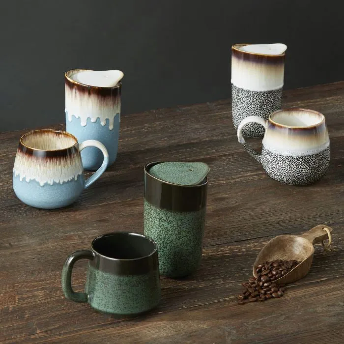 Reactive Glaze Roma Mug - Green