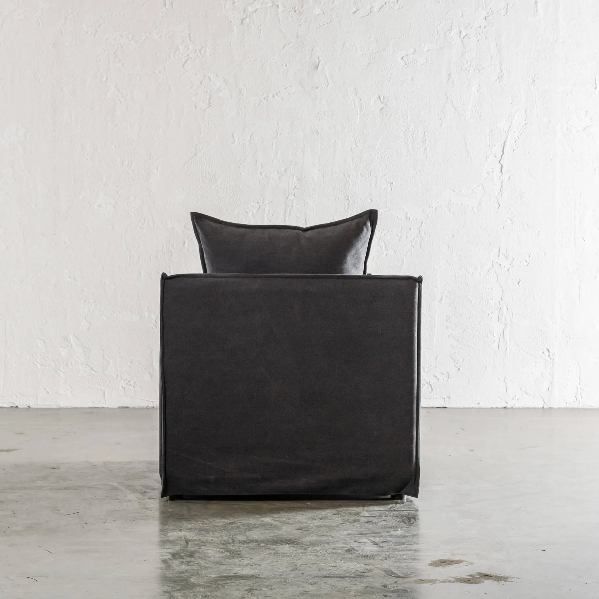 SEVILLA SLIP COVER ARMCHAIR   |  CARBON ASH MARLE