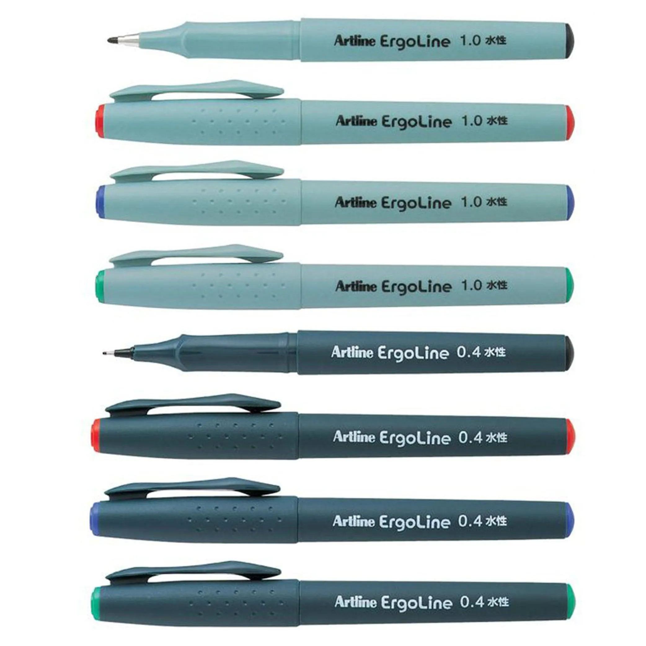 SHACHIHATA ERGOLINE FELT TIP PEN 0.4MM/1.0MM K-3400 K-3600
