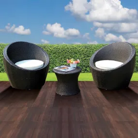 Silver & Stone Blanca 3 Piece Furniture Bistro Set