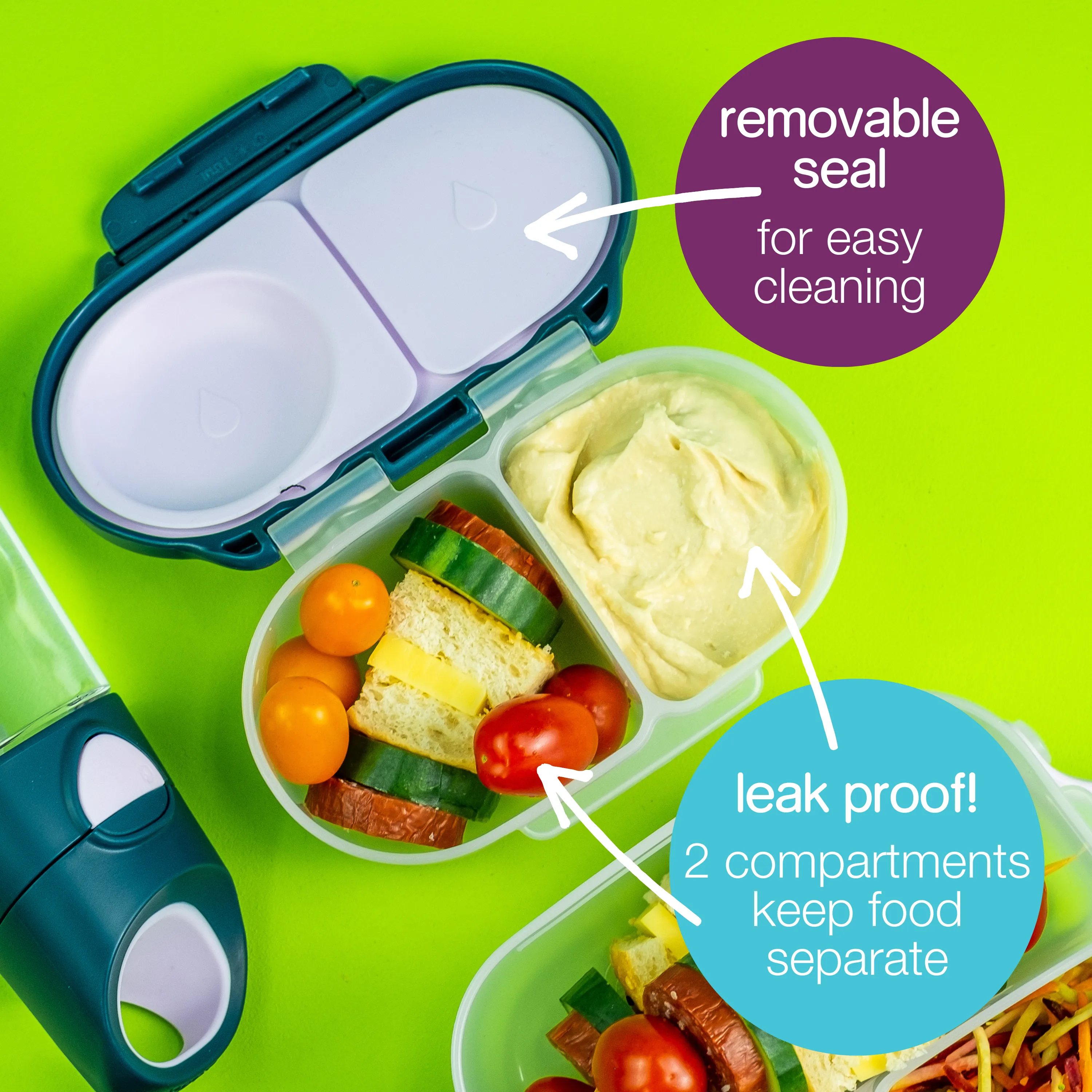 Snack Box Emerald Forest Green