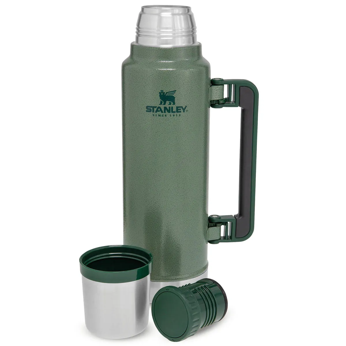 Stanley Classic Legendary Vacuum Thermos Flask 1.4L Hammertone Green