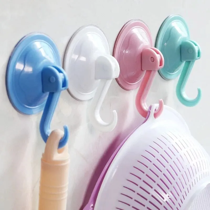 Suction Cup Wall Hook With Key Lock, Heavy Duty Shower Suction Cup Hook Wall