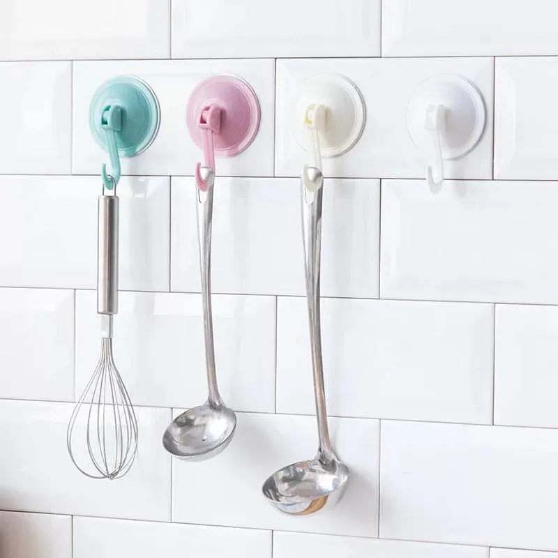 Suction Cup Wall Hook With Key Lock, Heavy Duty Shower Suction Cup Hook Wall