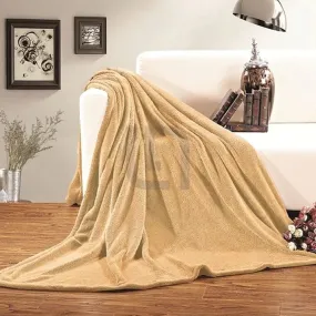 Ultra Soft & Cozy Fleece Blanket – Golden