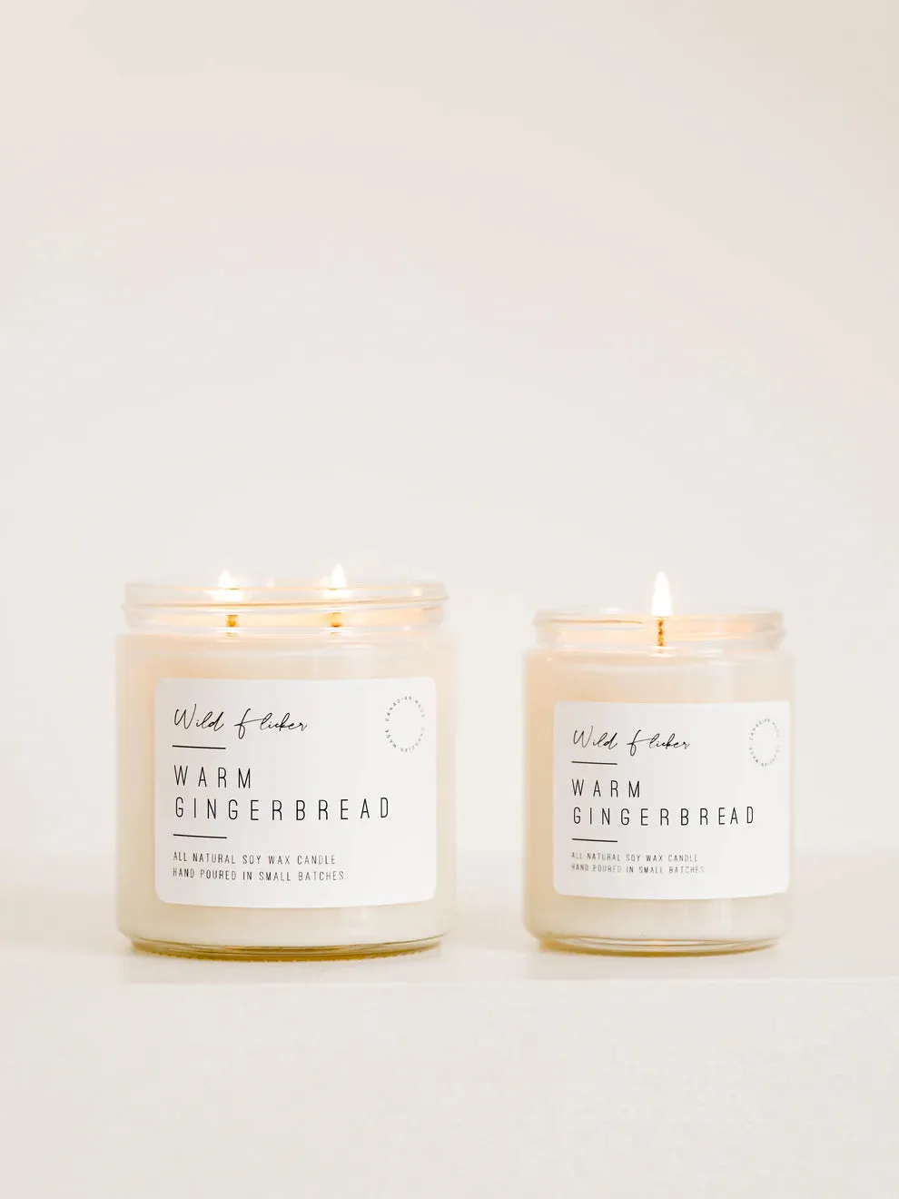 Warm Gingerbread Double Wick Candle