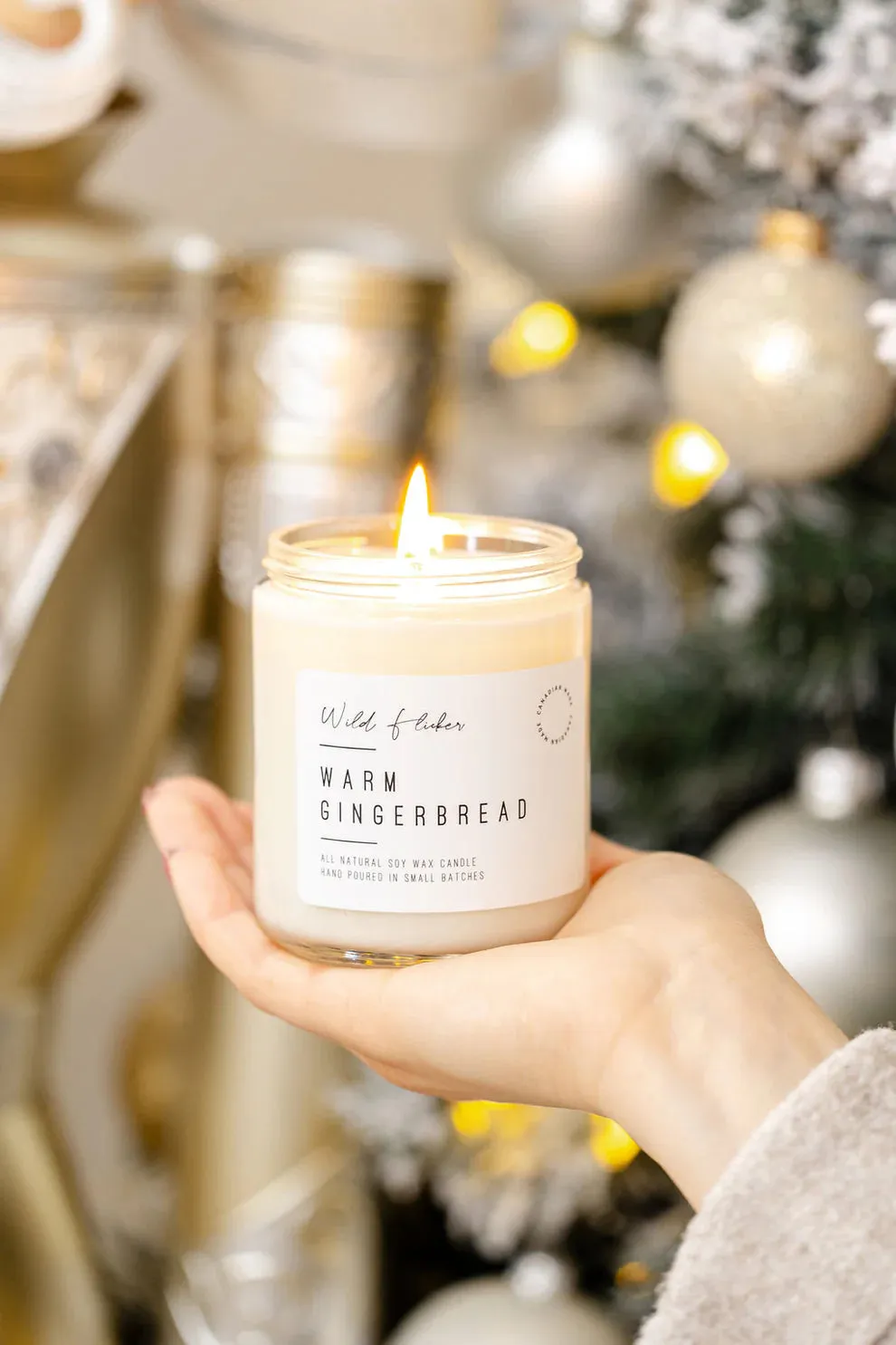 Warm Gingerbread Double Wick Candle