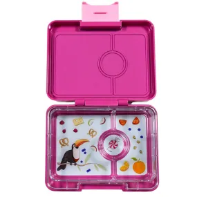 Yumbox Mini Snack 3-Compartment Lunch Box - Malibu Purple Toucan