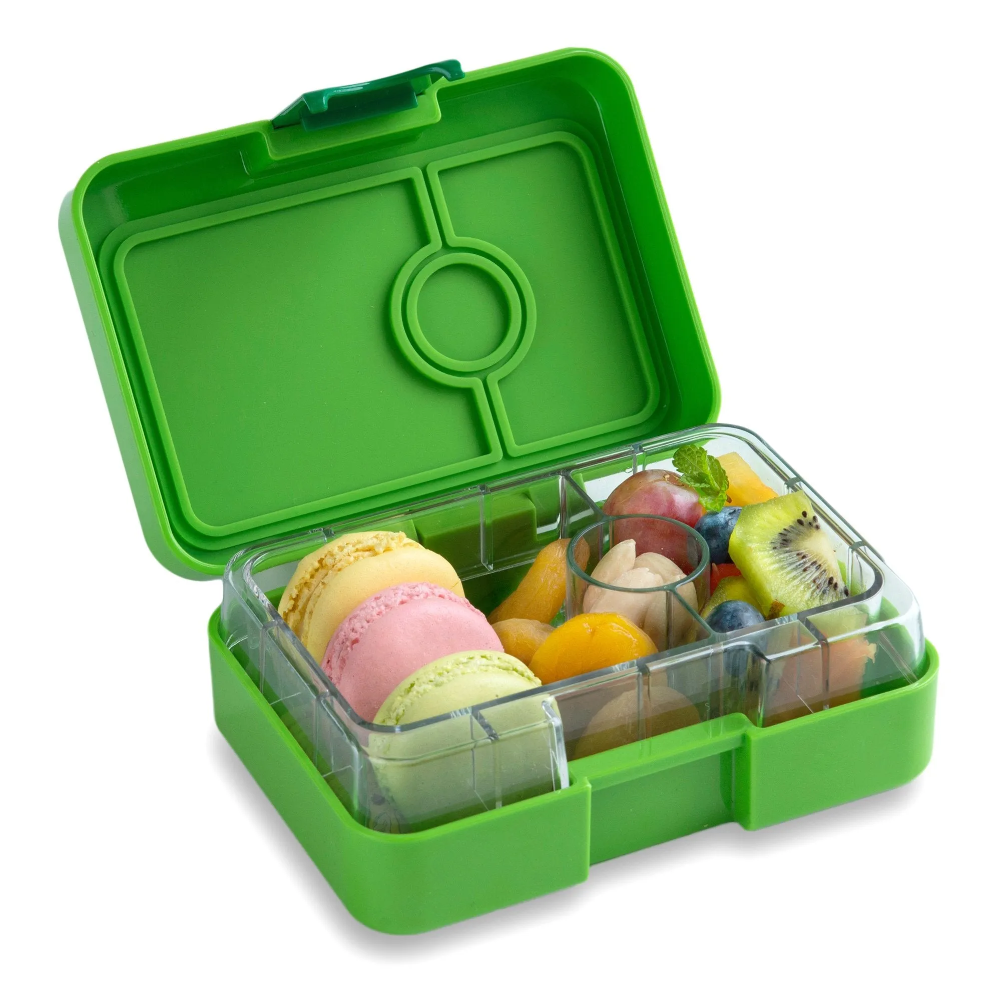 Yumbox Mini Snack Avocado Green 3 Compartment Lunch Box
