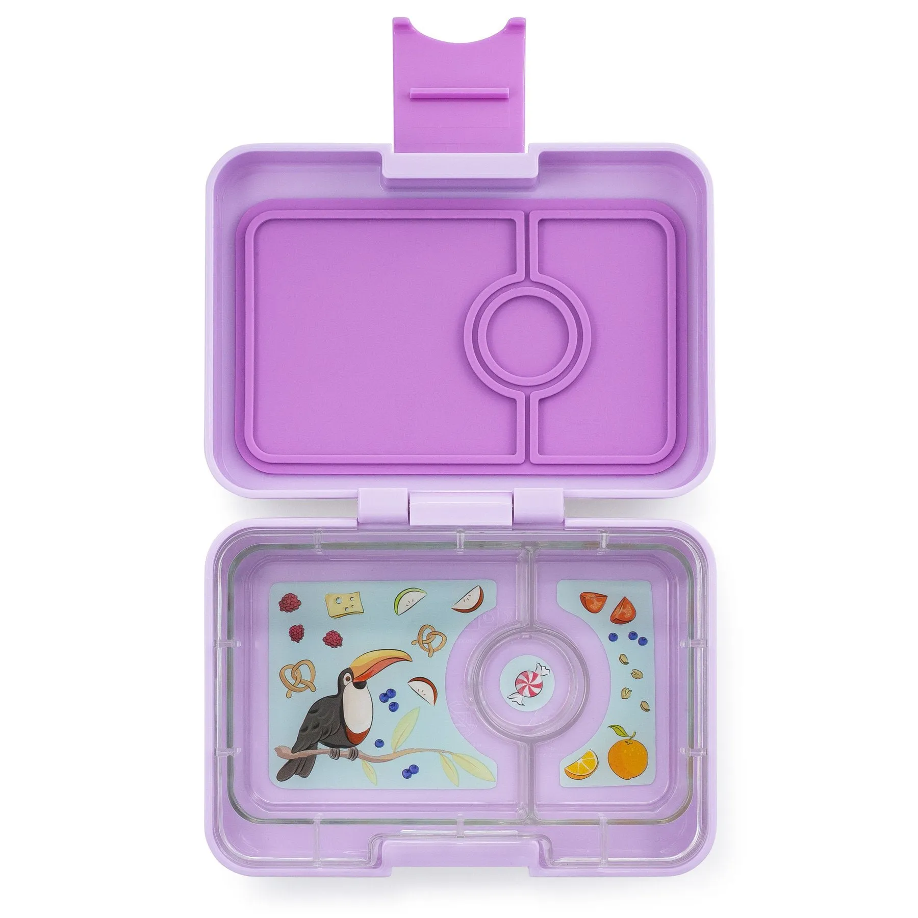 Yumbox Mini Snack Lila Purple 3 Compartment Lunch Box