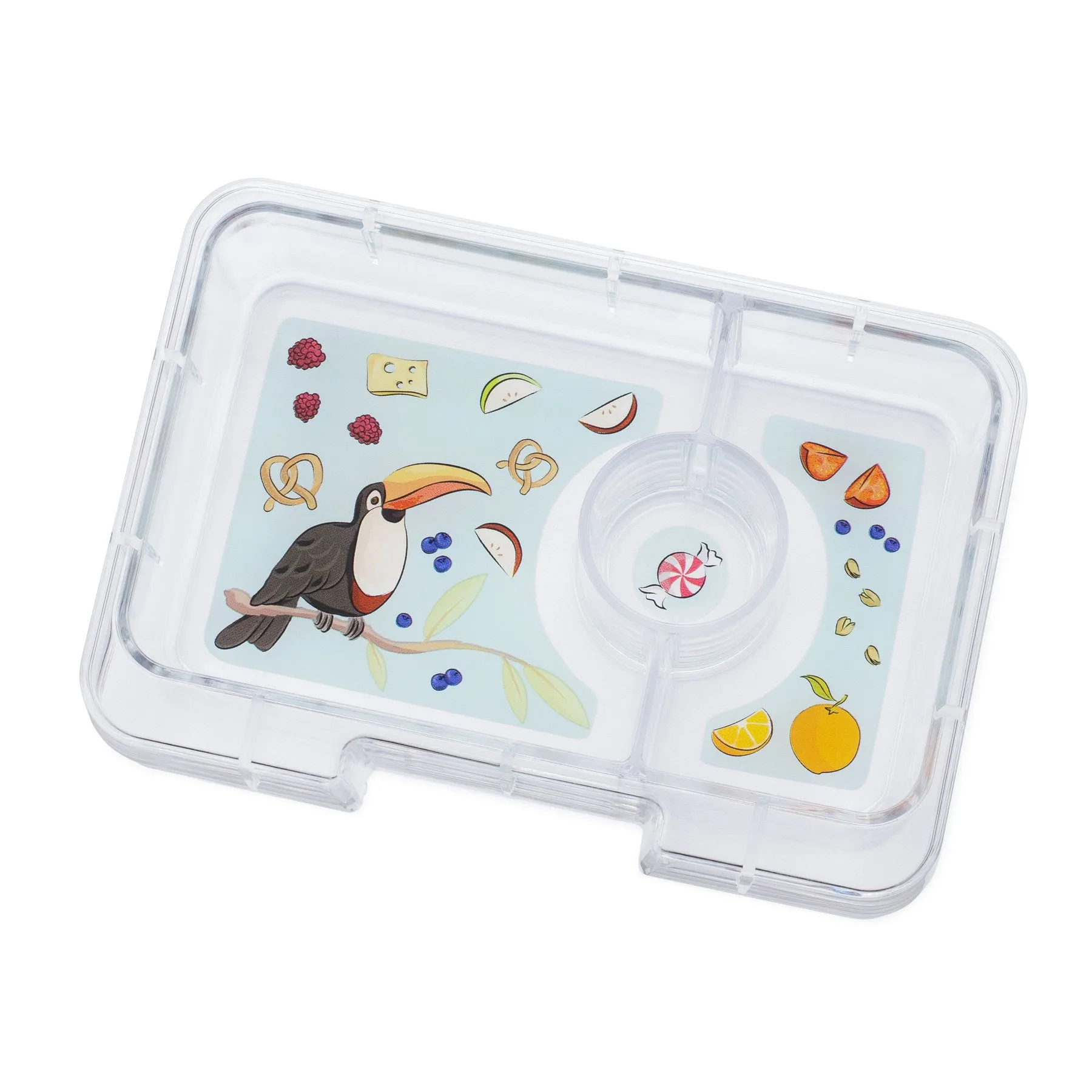 Yumbox Mini Snack Lila Purple 3 Compartment Lunch Box