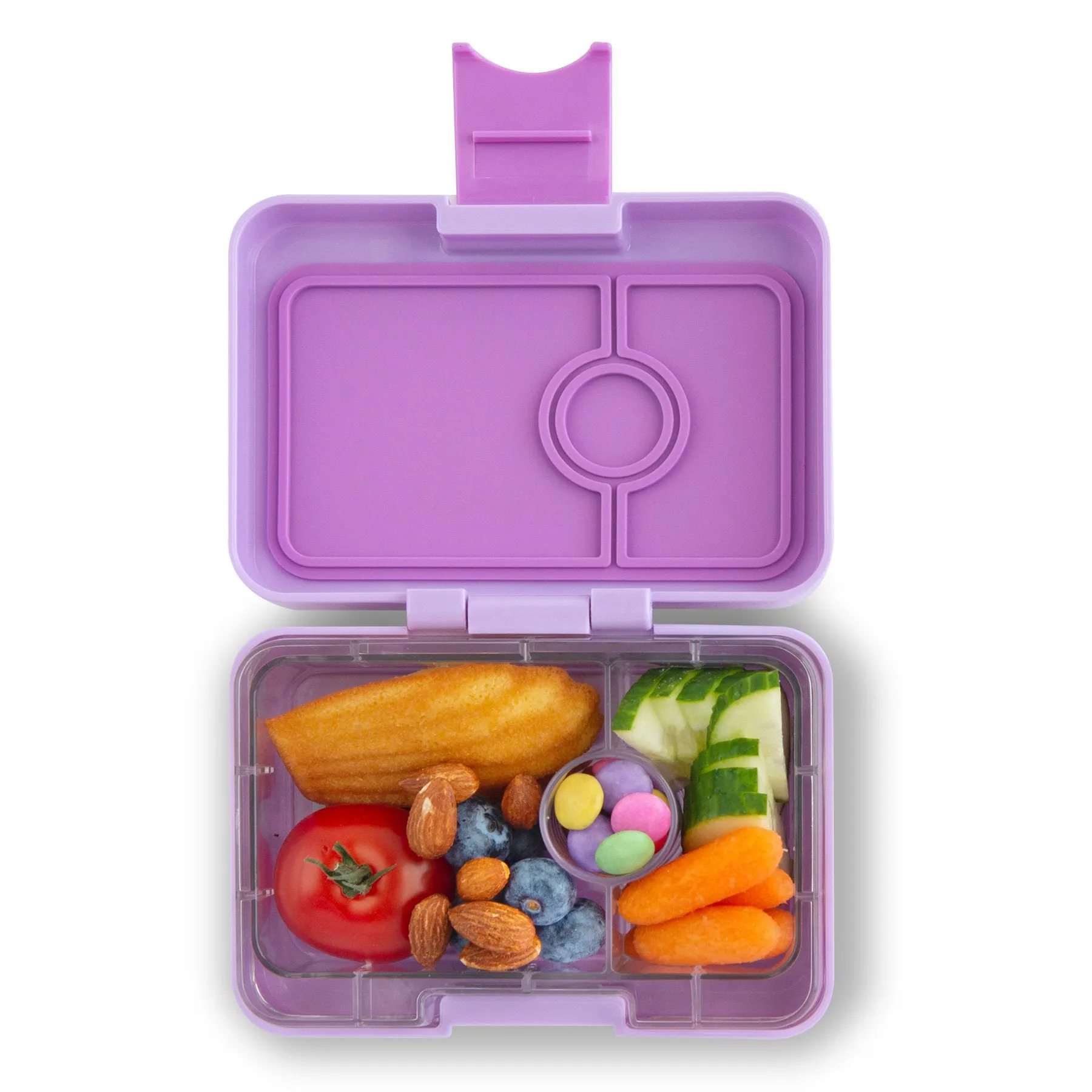 Yumbox Mini Snack Lila Purple 3 Compartment Lunch Box
