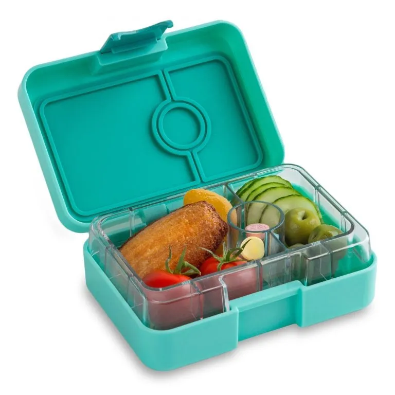 Yumbox Mini Snack Surf Green 3 Compartment Lunch Box