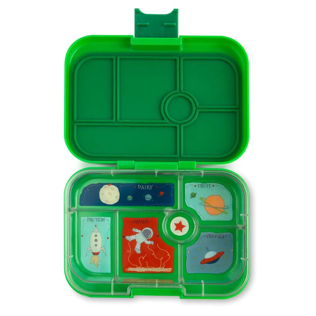 Yumbox Original with Rocket Tray Terra Green 6-Compartment Lunch Box