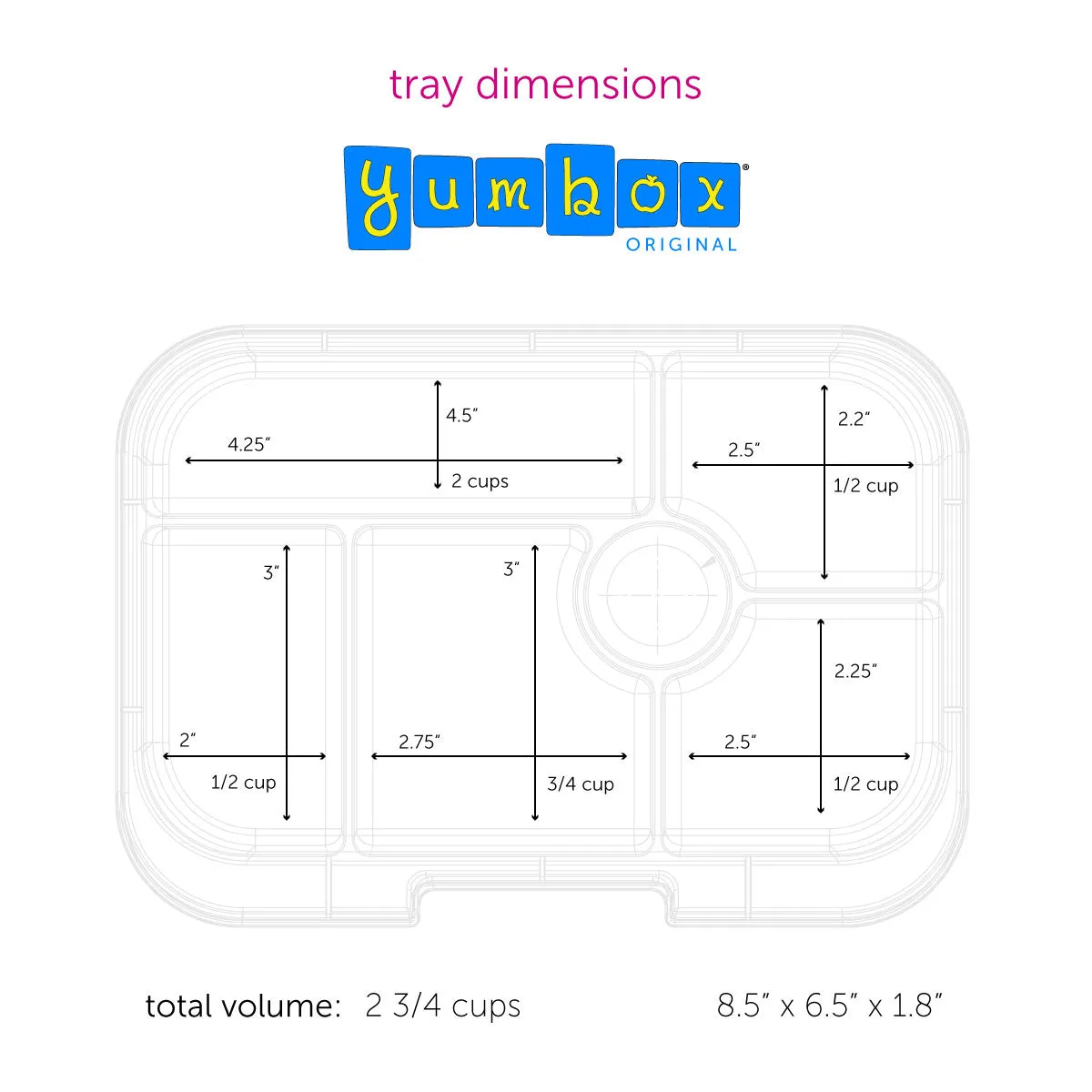 Yumbox Original with Rocket Tray Terra Green 6-Compartment Lunch Box