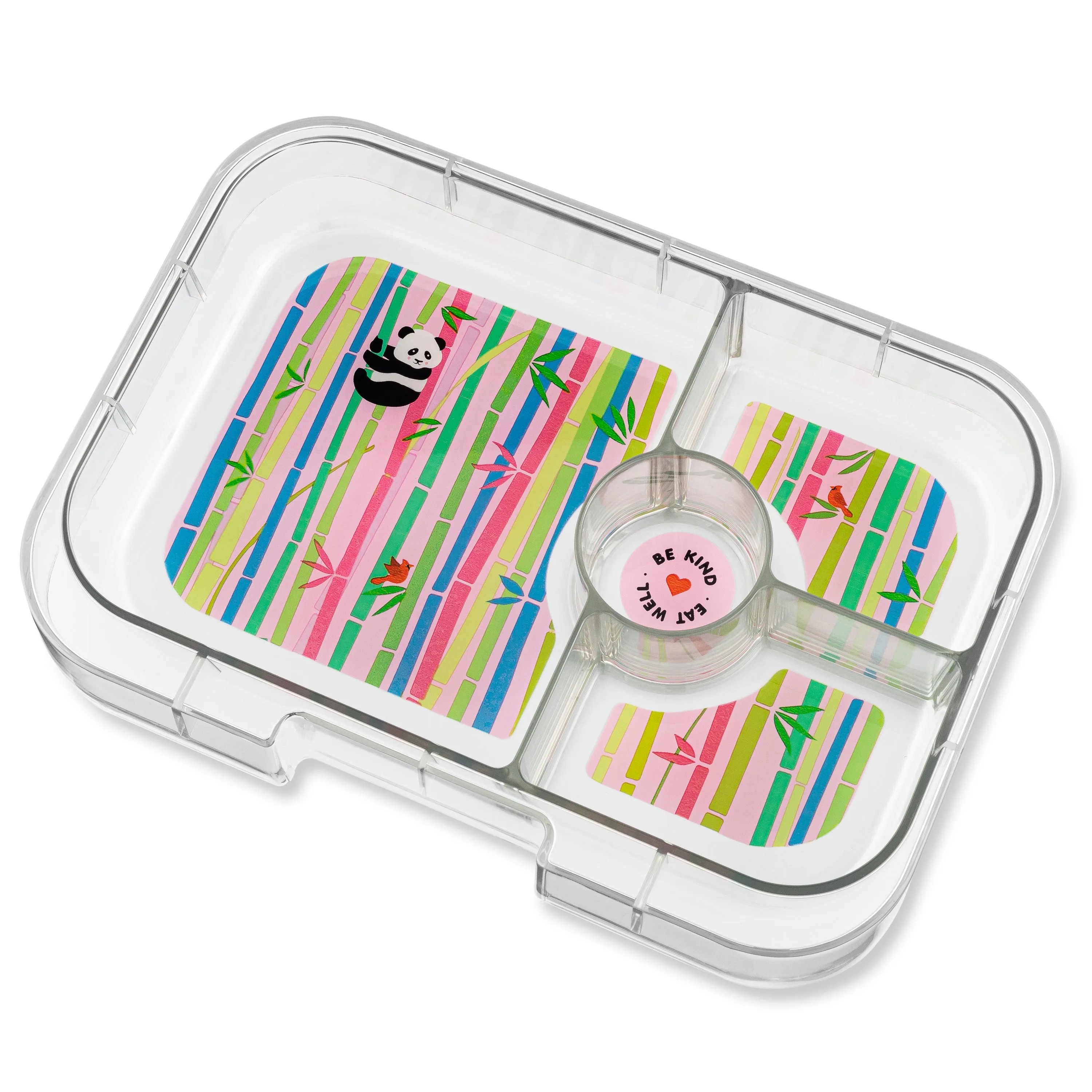 Yumbox Panino 4-Compartment Lunch Box - Sunburst Yellow Panda