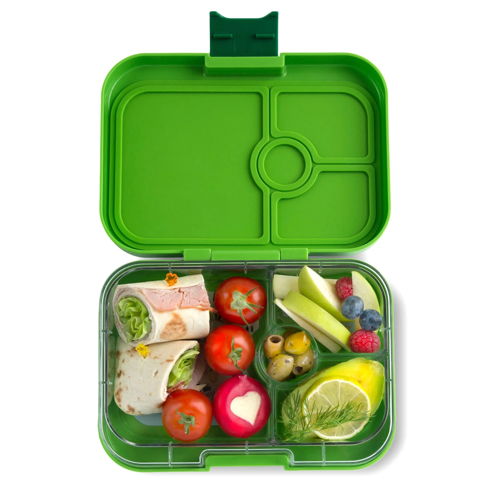Yumbox Panino Avocado Green Route 66 4 Compartment Lunch Box
